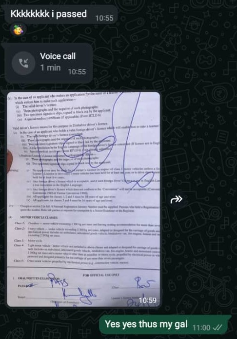 Happy student celebrating successful driving test