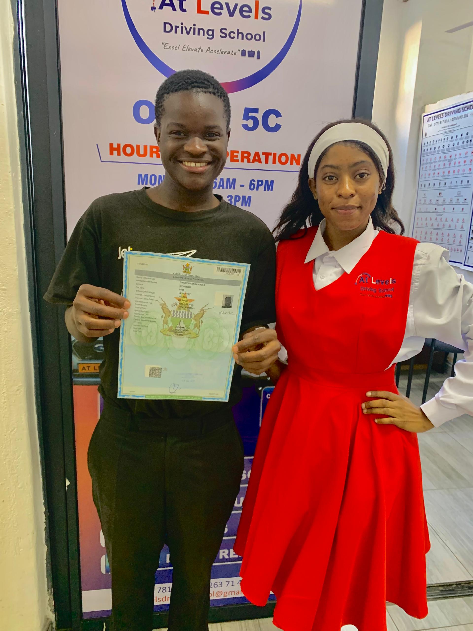 Receptionist Blessing Ncube